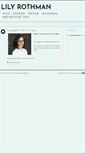 Mobile Screenshot of lilyrothman.com